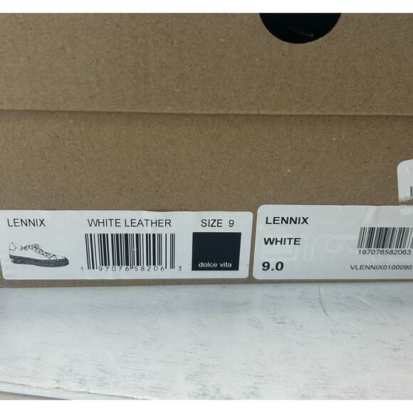 Dolce Vita Lennix Lace Up White Leather Sneakers Platform Hybrid Women's US 9 - Picture 11 of 11